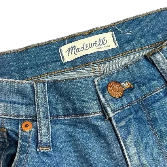MADEWELL 9” High Riser Skinny Jean Distressed Stretch Size 28 - Picture 4 of 7